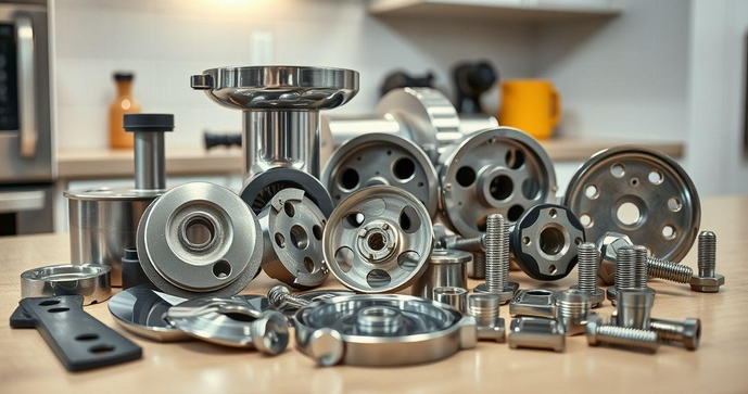 Pe&ccedil;as para moedor de carne el&eacute;trico essenciais para sua cozinha